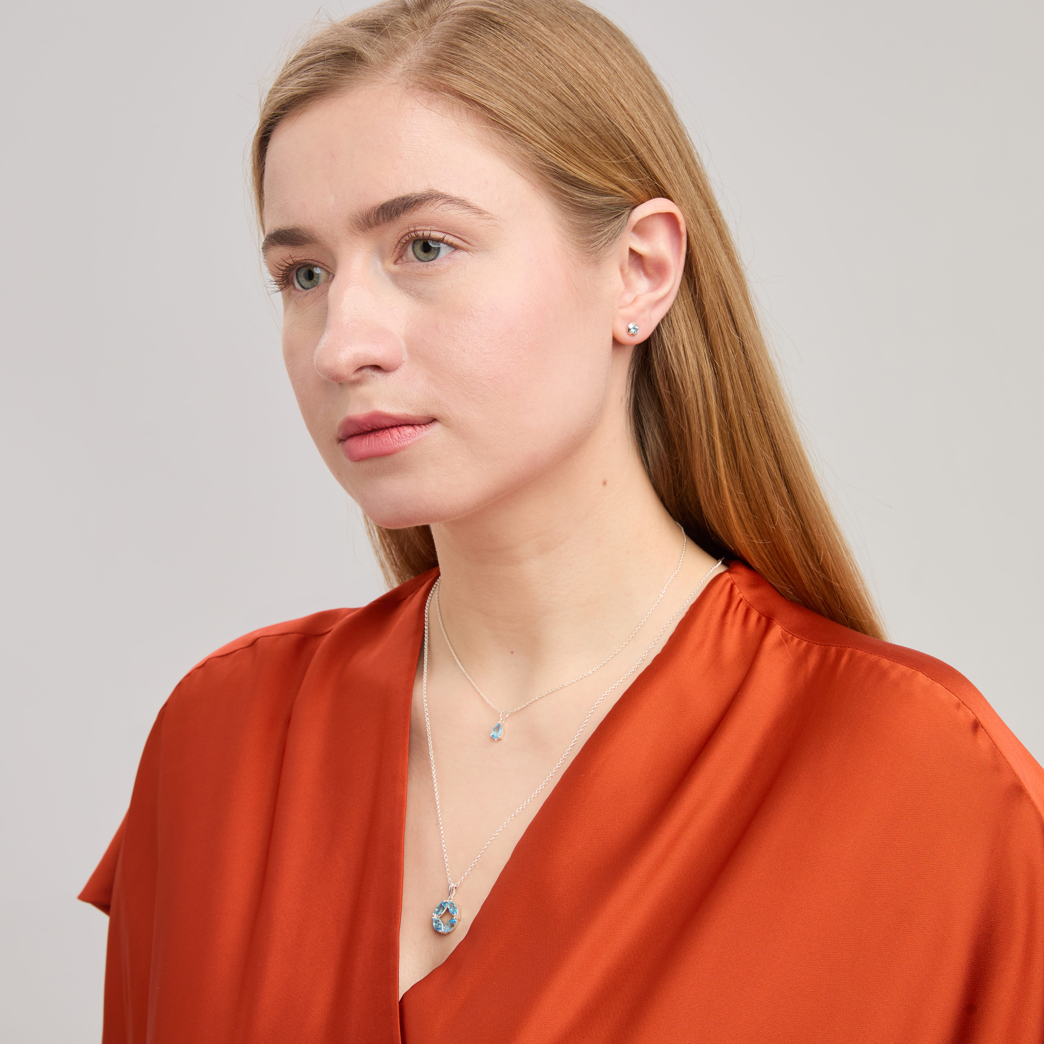 Кулон Principessa Marchese Grande с топазами в серебре