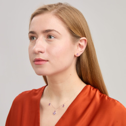 Чокер Principessa Giglio с аметистами